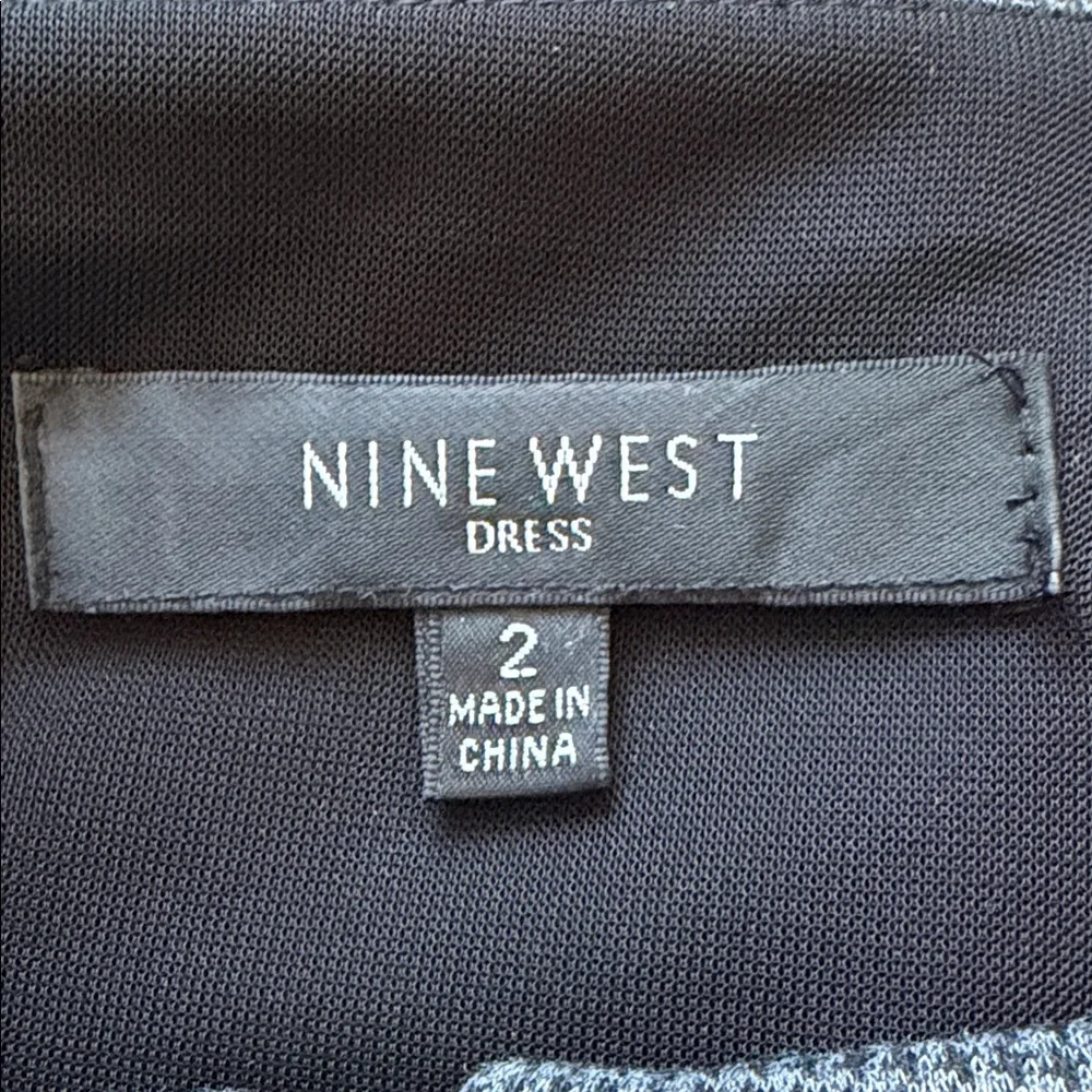 Calvin Klein Black and Gray Striped Dress - Picture 6 of 11